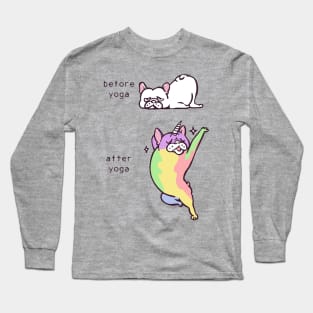 French Bulldog After Yoga Long Sleeve T-Shirt